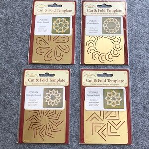 Set of 4 Cut and Fold Templates